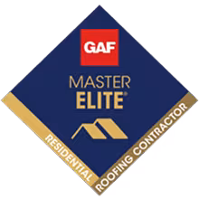 GAF Master Elite residential roofing contractor badge